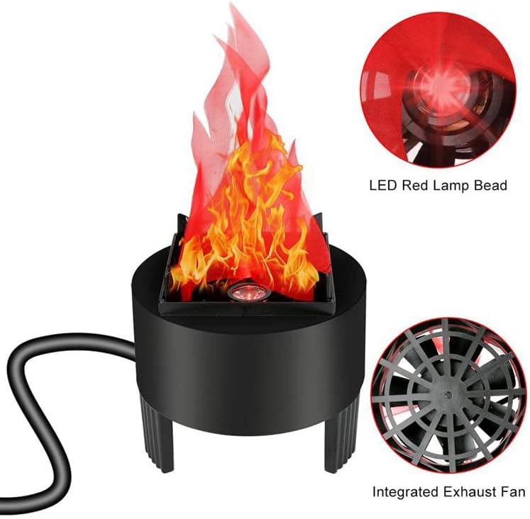 Lancoon 3D LED Fake Fire Flame Light, 3 Pack Artificial Flickering Flame Lamp Bulb Electric Campfire Effect Indoor for Christmas Halloween Festival Event Party Club Decoration - Image 4